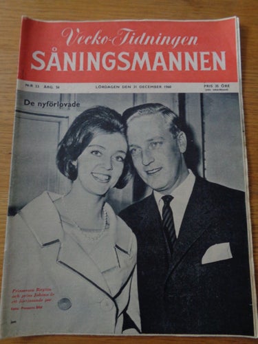 Såningsmannen nr53 1960 Prinsessan Birgitta, Kungligt Belgien,