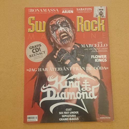 Sweden Rock Magazine med King Diamond på omslaget