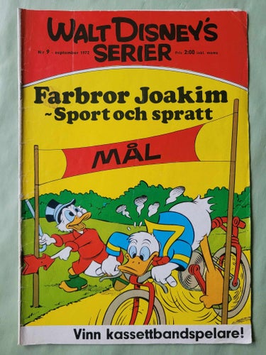 Walt Disneys serier nr 9 från 1972 - Farbror Joakim - Sport och spratt