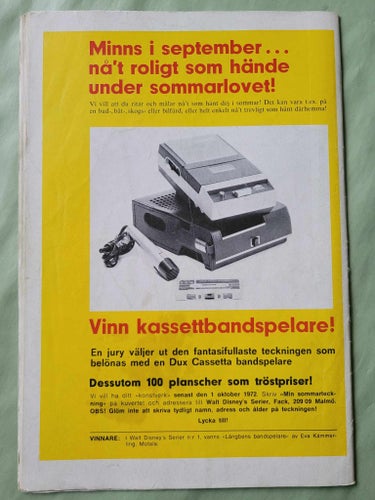 Walt Disneys serier nr 9 från 1972 - Farbror Joakim - Sport och spratt