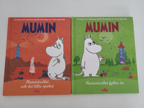 2st Mumin MAX Böcker Mumintrollet fyller år och lilla spöket Av Tove Jansson