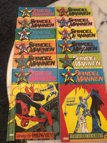 Spindelmannen 1983 KOMPLETT årgång 1-12 | VF/NM Fint samlarskick! Atlantic