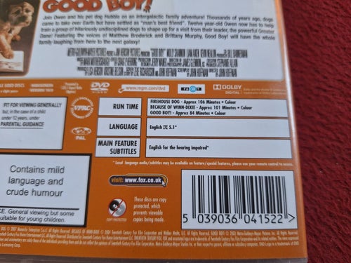 FIREHOUSE DOG / BECAUSE OF WINN-DIXIE / GOOD BOY! BOX DVD