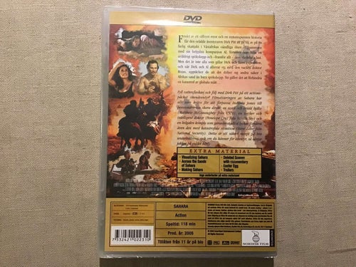 SAHARA DVD NY INPLASTAD STEVE ZAHN,MATTHEW MCCONAUGHEY,PENELOPE CRUZ