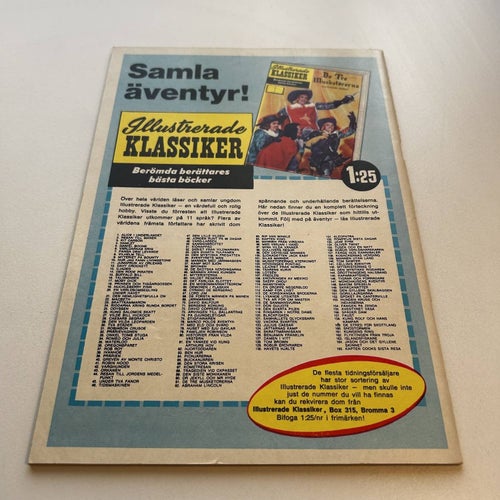 Illustrerade Klassiker nr 22, toppex! VF