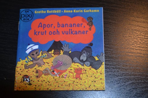 Pixibok Apor, bananer, krut och vulkaner