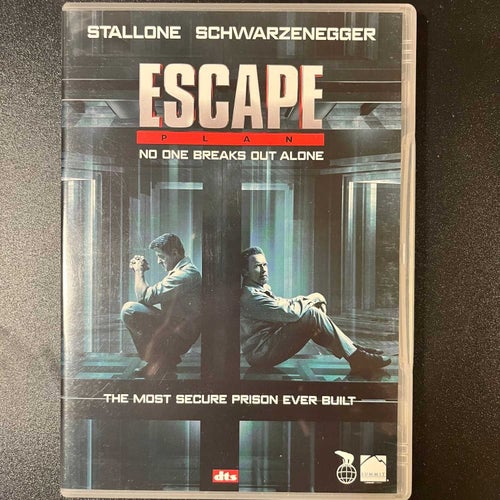 ESCAPE PLAN. STALLONE, SCHWARZENEGGER. DVD ACTION / THRILLER -13.