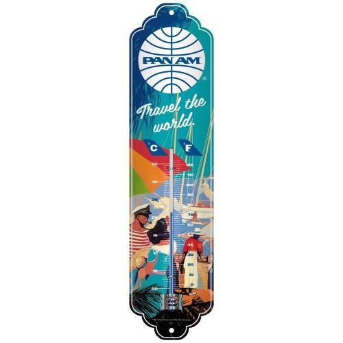Pan Am Flyg - Termometer i plåt