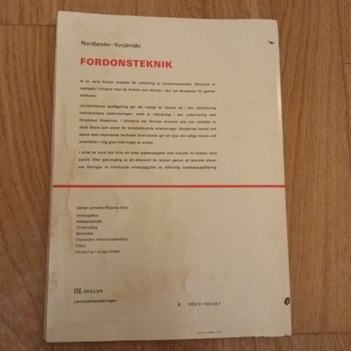 Fordonteknik Utrustning i tunga fordon, Nordlander-Syrjämäki 1973