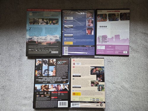 DVD-filmer: Nära & Kära, Far From Heaven, The Cider House Rules, Zozo, 007