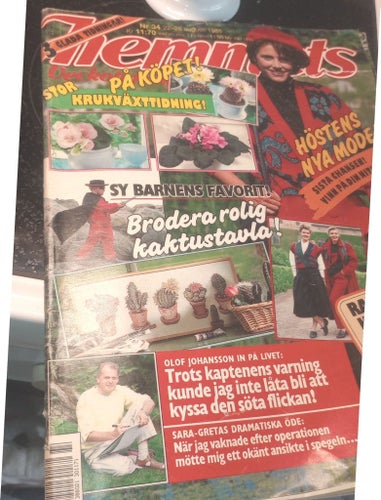 Tidningen Hemmets veckotidning från 1988 med bla Carola Häggkvist