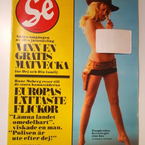 SE Nr. 12 1972 Kerstin Svensén Barcelona Tipsextra Lumpen Deirdre fr Jamaica