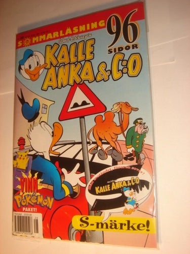 KALLE ANKA & Co INPLASTAD med leksak 2000 28 S MÄRKE TJOCKT