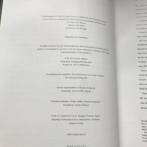 LIVSMEDEL FRÅN HELA VÄRLDEN Loukie Werle Jill Cox 1998