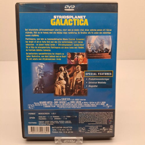 Stridsplanet Galactica - Region 2, DVD-Film, Svensk text, Fint skick