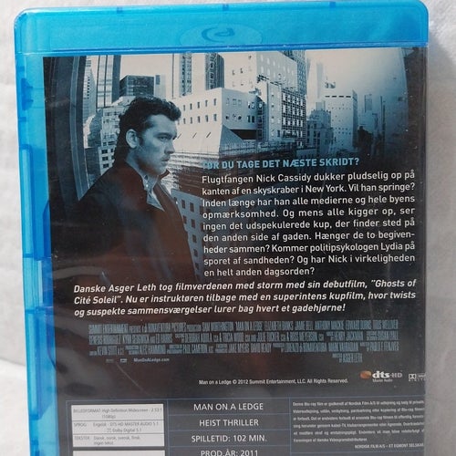 Man On A Ledge Blu-Ray (Dansk utgåva / Svensk text)