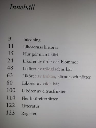bok Sannas likörbok 19,5x22 cm !