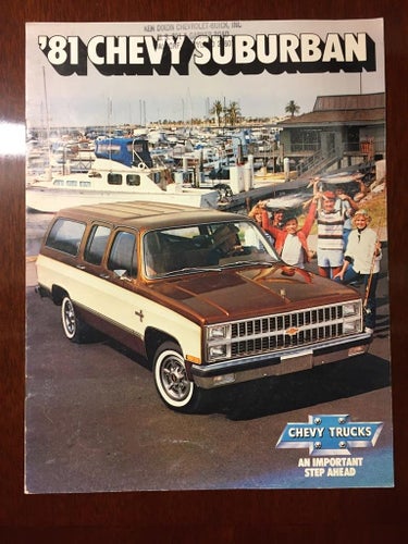 Försäljningsbroschyr Chevrolet Suburban 1981