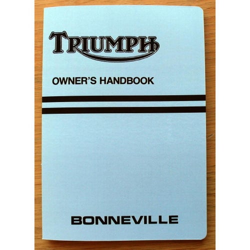 Instruktionsbok Triumph Bonneville 750, Årsmodell 1980