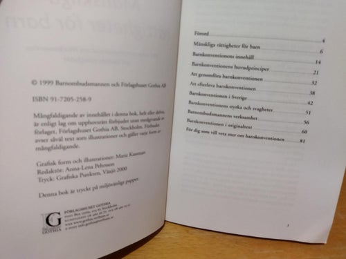 Mänskliga rättigheter för barn Ett informationsmaterial om FN:s konvention om ba