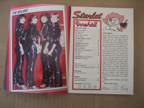 Starlet Nr:25-1982(Idolbild på The Nolans, Peter Malmsjö)