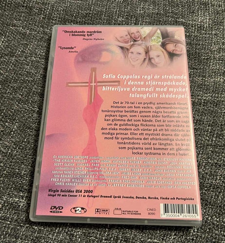VIRGIN SUICIDES (1999) SVENSK UTGÅVA I MKT FINT SKICK! SÄLLSYNT & SVÅR