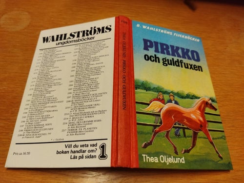 Pirkko och Guldfuxen - Thea Oljelund. bok. Very Fine plus