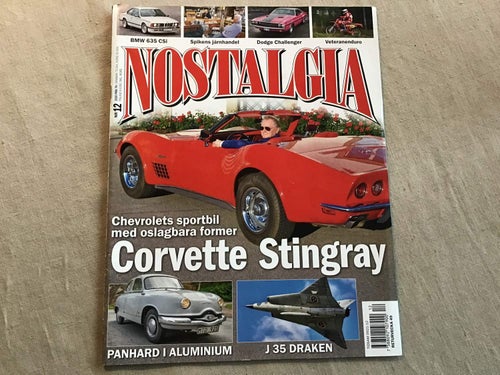 NOSTALGIA NR 12 2020 JÄRNHANDEL KOLBÄCK,SAAB J 35 DRAKEN,CORVETTE,BMW 635,DODGE