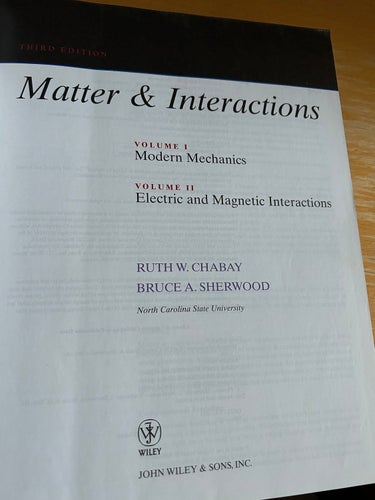 Matter & Interactions av Ruth W. Chabay, Bruce A. Sherwood, bok, Very good plus