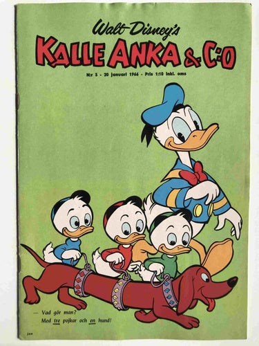 Kalle Anka - 1966:3 VG med samlarbild