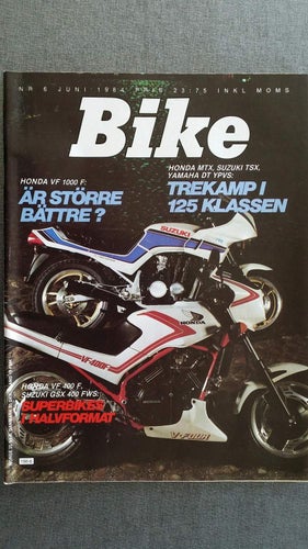 Bike 6 1984: Suzuki TS 125 X, Yamaha DT 125 LC, Honda MTX 125 RW + VF 1000 F