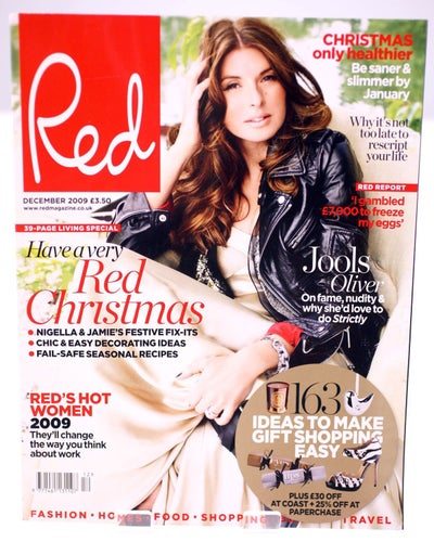 Red Magazine-December 2009-Jools Oliver-English/UK issue-NEW (Weight:1020g)