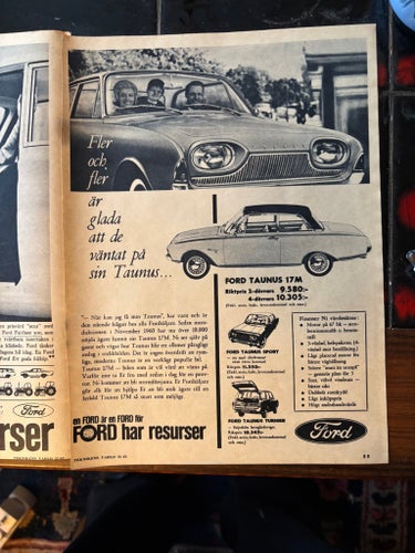 Ford Taunus 17 m 1962 Annons