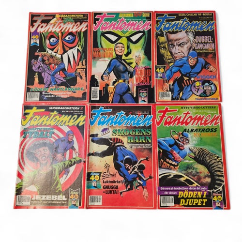 Fantomen Serietidningar - 12 st 1990-1991