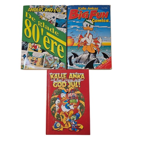 Kalle Anka / Disney böcker & album 3 st samling