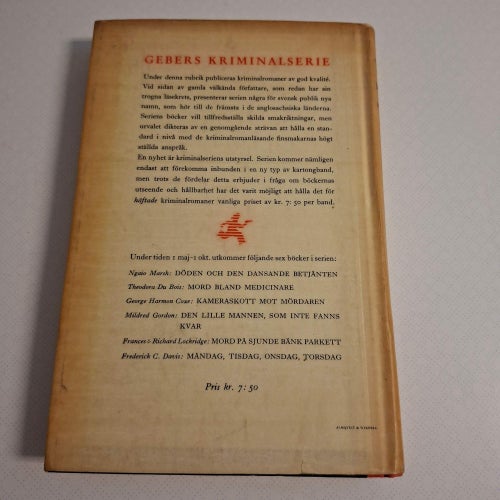 Theodora DuBois - Mord bland medicinare (inb) 1947 Gebers kriminalserie