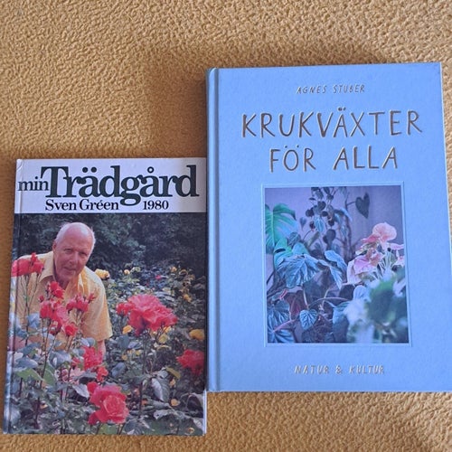 Krukväxter för alla av Agnes Stuber och Min trädgård av Sven Green