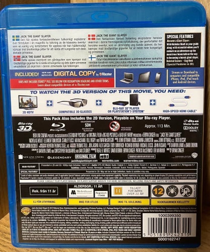 Jack the Giant Slayer 3D Blu-ray