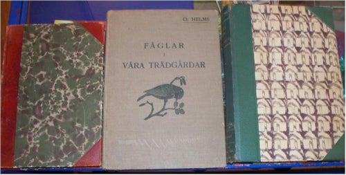 3 äldre böcker om fåglar, ornitologi