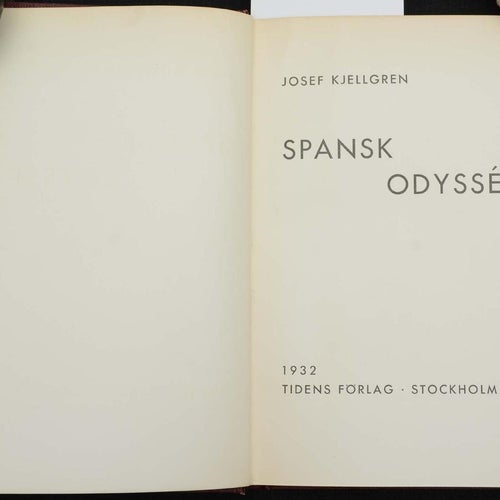 Spansk odyssé / Josef Kjellgren.