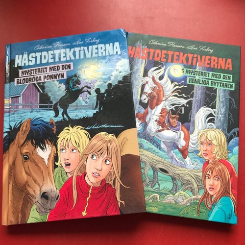 2 böcker HÄSTDETEKTIVERNA Catharina Hansson Lena Furberg