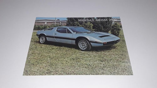 Maserati Merak 2000 2 sidor tryckt ? flera språk