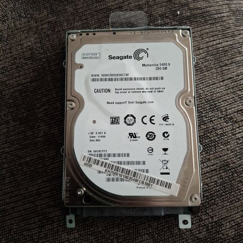 Seagate Momentus 5400.6 250 GB Hårddisk