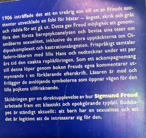 Lille Hans av Sigmund Freud, 1972