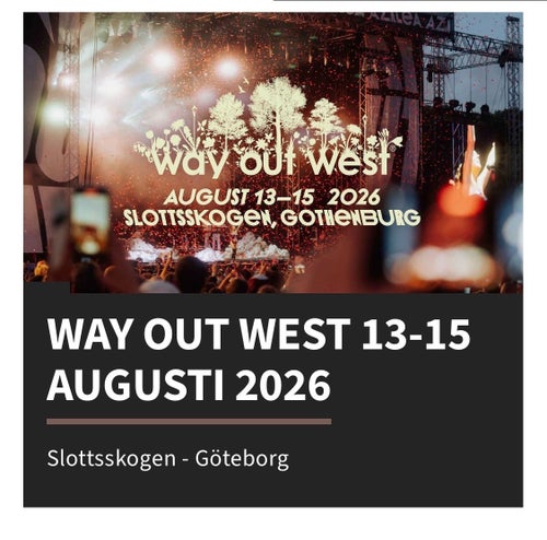 Way Out West 2026 Torsdagen