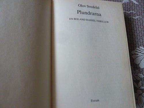 PLUNDRARNA, O. SVEDELID, 1993, BÖCKER