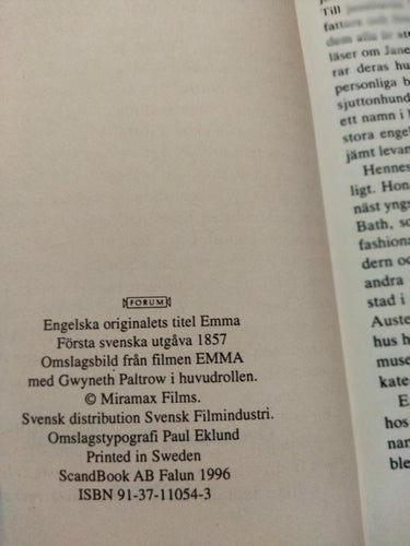 Emma av Jane Austen. bok. Very Fine
