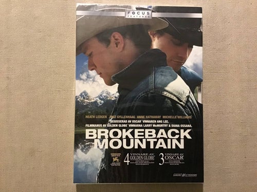 BROKEBACK MOUNTAIN DVD NY INPLASTAD HEATH LEDGER,JAKE GYLLENHAAL