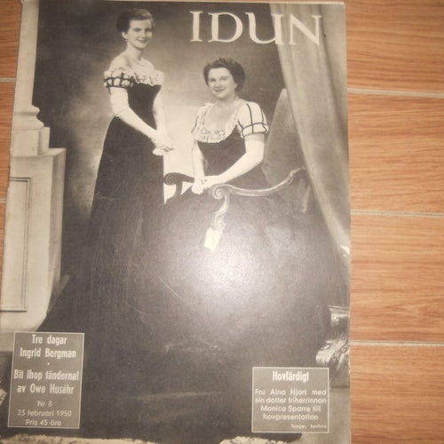 Idun nr8 1950 Ingrid Bergman, Åke Söderblom, Sigge Fürst, Max Hansen