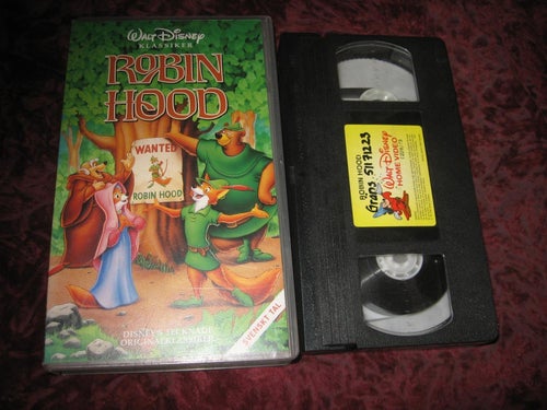 ROBIN HOOD (WALT DISNEY) SVENSKT TAL VHS